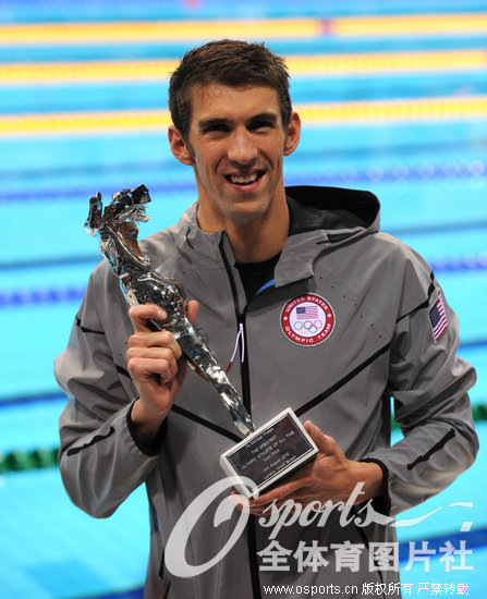 2012年8月5日, 菲爾普斯被授予特殊成就獎。