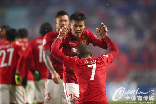 2017年3月1日，2017年亞冠聯賽小組賽G組：水原三星2：2平廣州恆大，高拉特、阿蘭破門。 