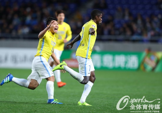 2017年3月15日，2017年亞冠聯賽小組賽H組：江蘇蘇寧客場1-0挑落大阪鋼巴，拉米雷斯世界波破門。 (Osports全體育傳媒 版權作品 嚴禁轉載)