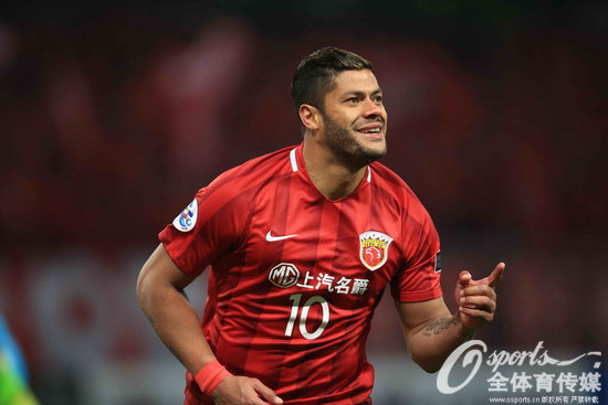 2017年3月15日，2017年亞冠聯賽小組賽F組：上海上港vs浦和紅鑽，石柯、埃神、胡爾克相繼建功。圖為胡爾克慶祝進球。 (Osports全體育傳媒 版權作品 嚴禁轉載)