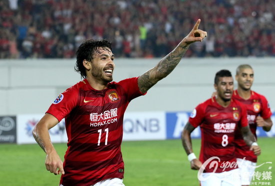 2017年5月9日，2017年亞冠聯賽小組賽G組：廣州恆大2：2平水原三星。 