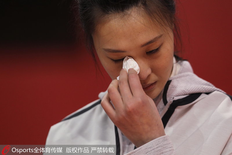 惠若琪淚洒現場