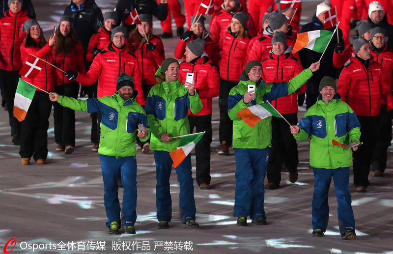 高清：平昌冬奧閉幕式運動員入場 韓聰托舉隋文靜倍受矚目【6】