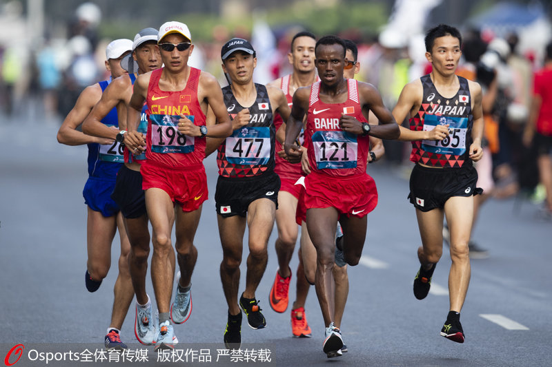 中國選手在比賽中