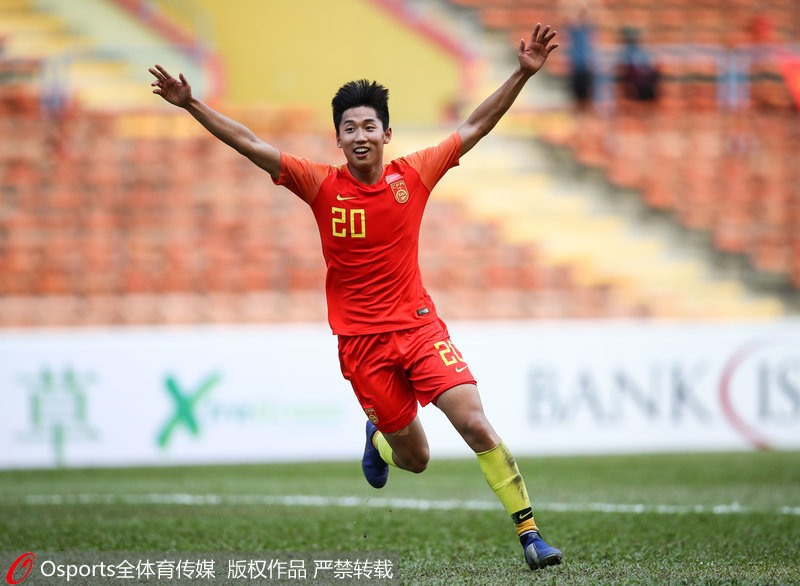 曹永競慶祝進球