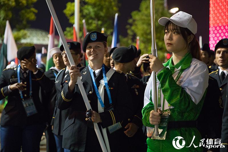 高清：第七屆世界軍人運動會開幕 代表團候場區一覽【11】