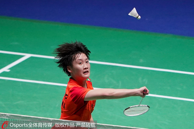 陳雨菲反手擊球