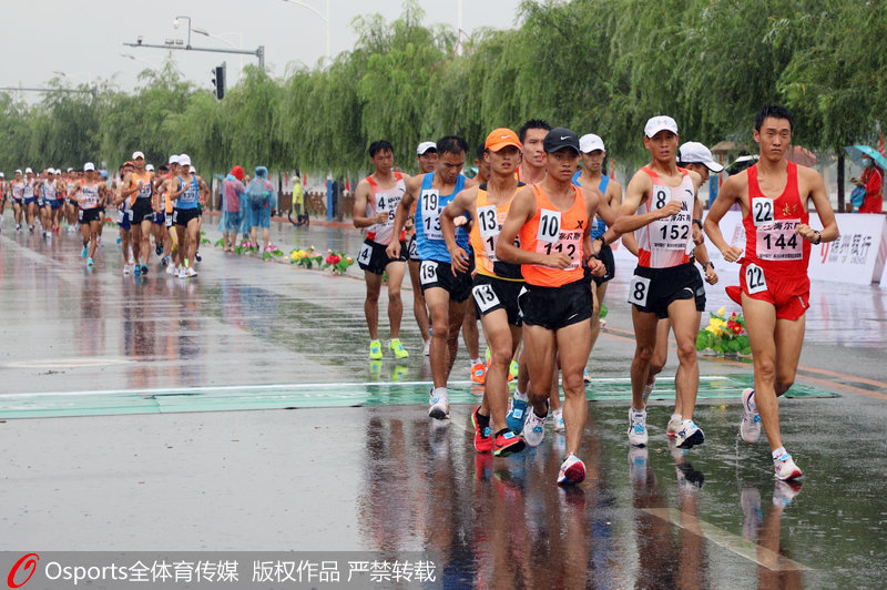 參賽選手在比賽中