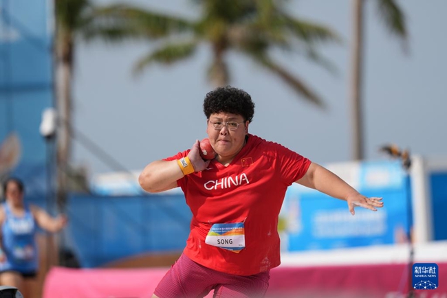 中國選手宋佳媛在比賽中。新華社記者 潘昱龍 攝